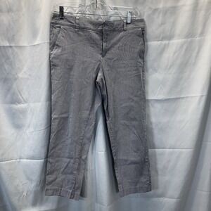 Tommy Hilfiger Ankle Pants Women's Size 30 Striped Pockets Belt Loops